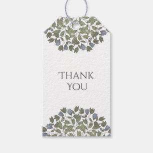 Charming Floral Thank You Custom Gift Tags