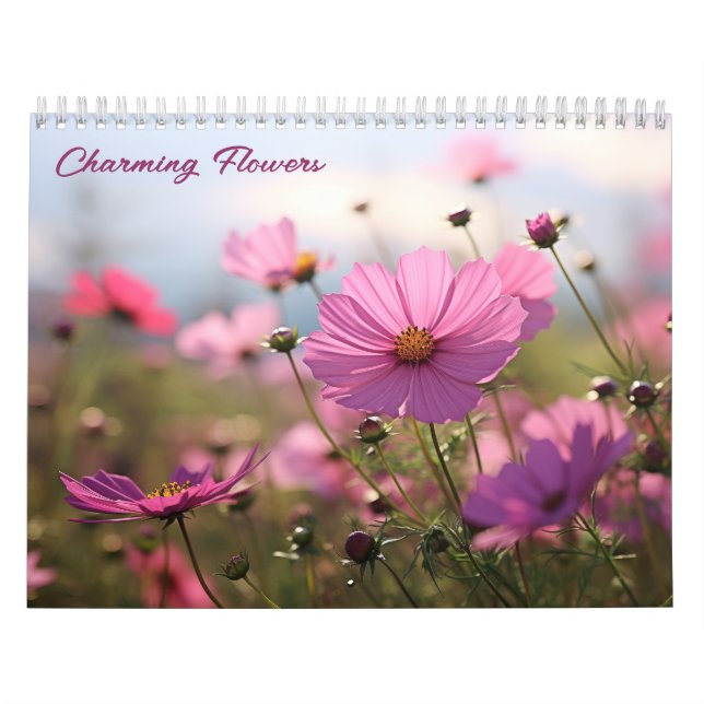 Charming Flower Photography Birth Month Flowers Calendar (Cover)