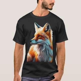 Charming Fox in the Breeze – Mystical Realism T-Shirt