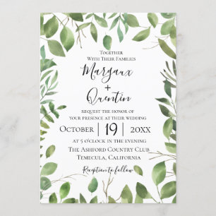 Charming Garden Wedding Invitation