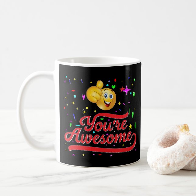 Charming Gift for Coffee Lovers Mug (With Donut)
