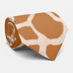 Charming Giraffe Spots Wild Animal Print Tie