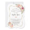Charming Gold Frame Blush Pink Floral Baptism