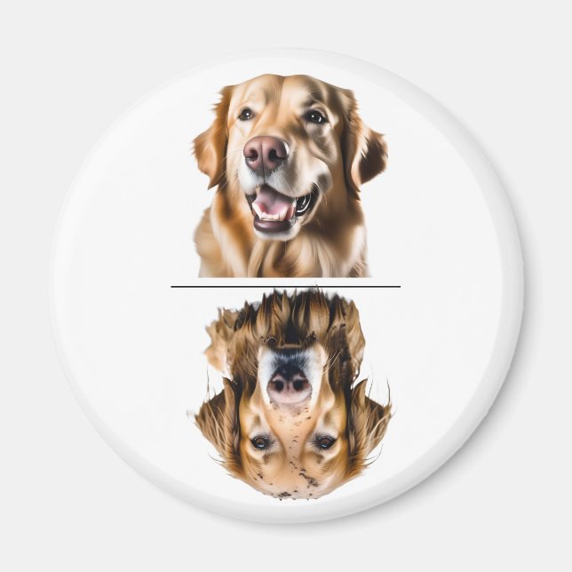 Charming Golden Retriever Dishwasher Magnet (Front)