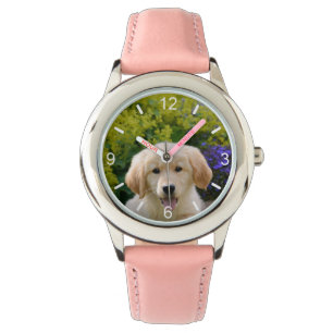 Charming Goldie Retriever Dog Puppy -  dial-plate Watch