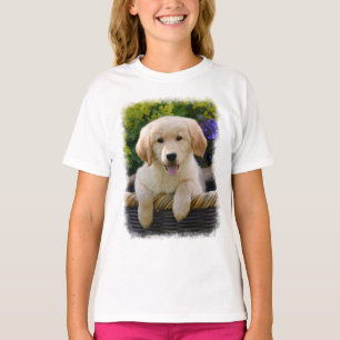 Charming Goldie Retriever Dog Puppy Photo T-Shirt