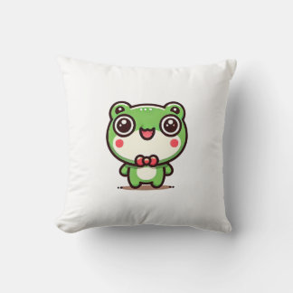 Charming Green Frog Cushion