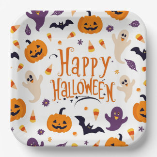 Charming Halloween Paper Plates - Celebration!