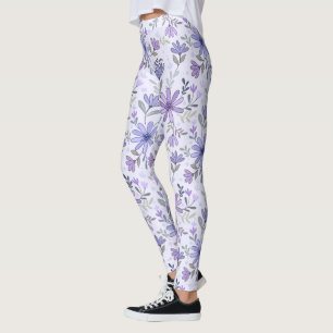 Charming Hand Drawn Flowers Leggings