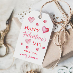Charming Happy Valentine's Day Gift Tags
