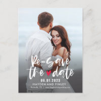 Charming Heart EDITABLE COLOR Re-Save The Date
