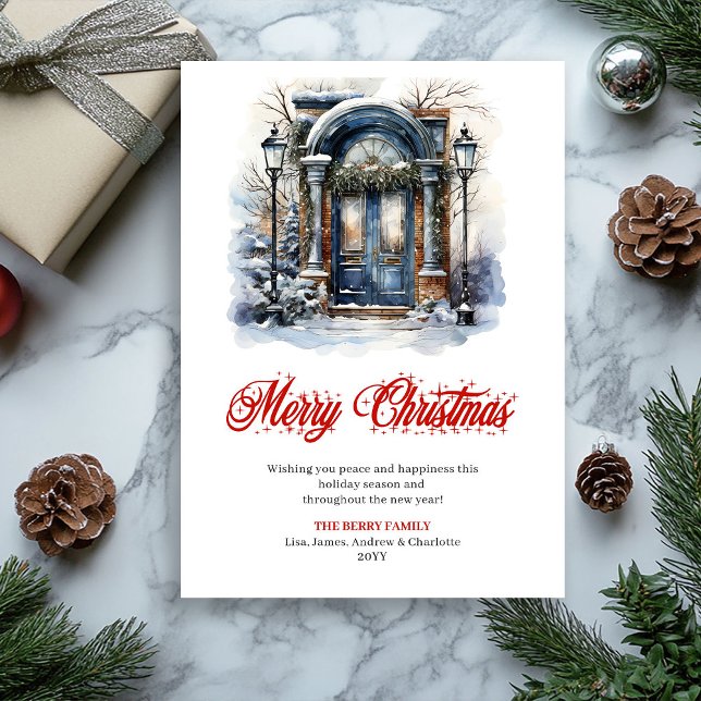 Charming holiday scene Christmas greeting card (Charming holiday scene Christmas greeting card

)
