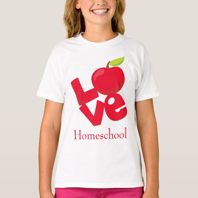 Charming Homeschool Love T-Shirt (Front)