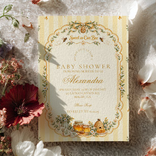 Charming Honey Sweet as Can Bee Invitation