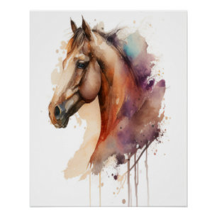charming Horse Head Wall Art. Poster
