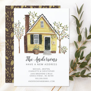 Charming House Moving Announcement