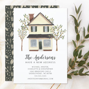 Charming House Moving Announcement