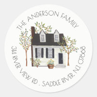Charming House | New Home Address Label Sticker