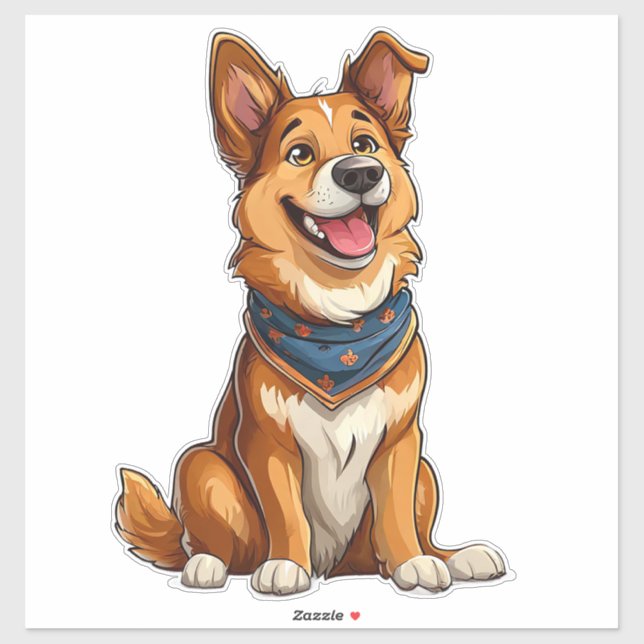 Charming Illustration of a Cute Dog (Sheet)