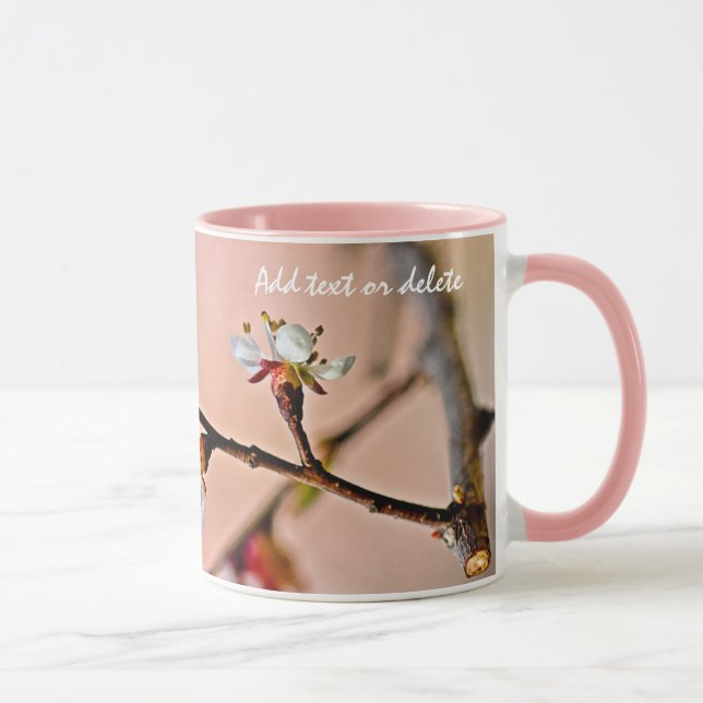 Charming Japanese Apricot Blossoms Mug (Right)
