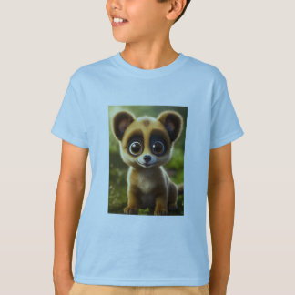 Charming Kid's T-Shirt: Cute Dog Print for Playful T-Shirt