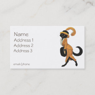 Charming Lady Cat Business Card