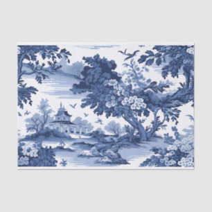 Charming Landscape on a crumpled paper