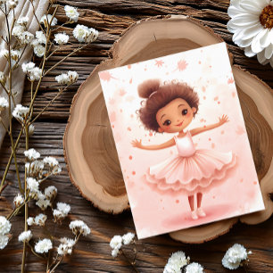 Charming Little Ballerina Postcard