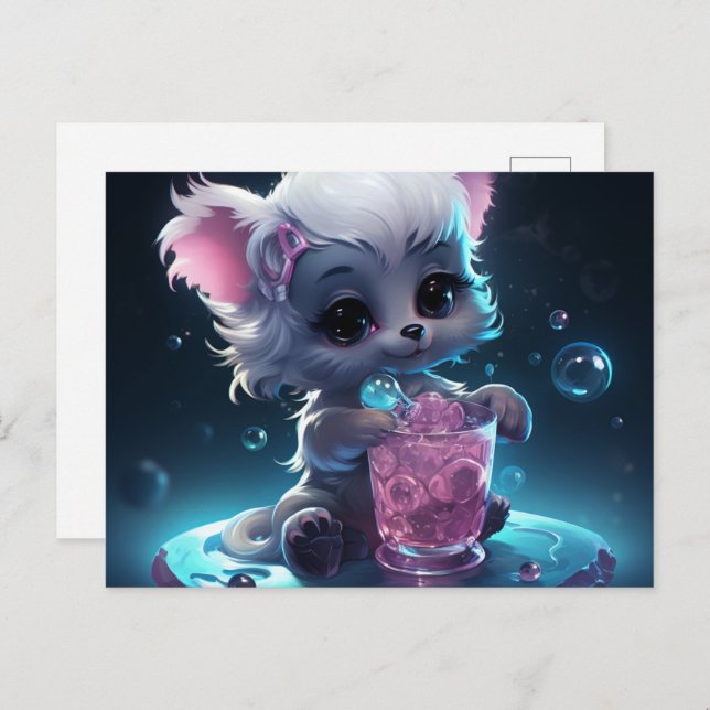 Charming Little Furballs Postcard (Front/Back)