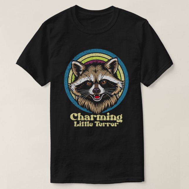 Charming Little Terror Classic Trash Panda T-Shirt (Design Front)
