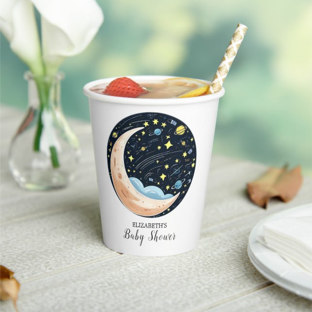 Charming Lovely Stars Baby Shower Paper Cups (Insitu)