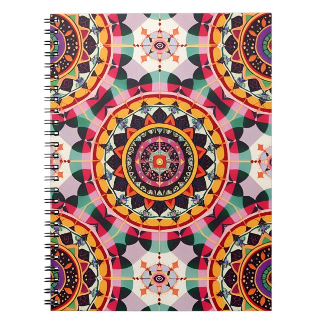  Charming Mandala Pattern  Notebook (Front)
