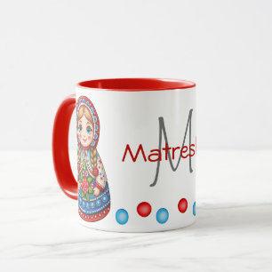 Charming Matryoshkas with Personalised Touch Mug