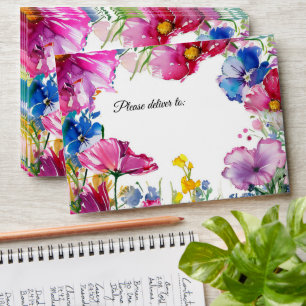 Charming 🌻💗🌹 Meadow Blooms Collection Envelope