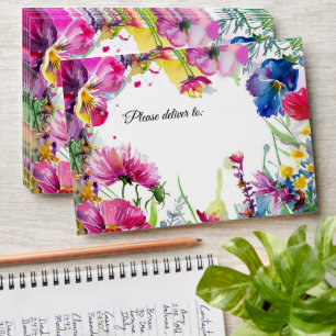 Charming 🌻💗🌹 Meadow Blooms Collection Envelope