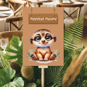 Charming Meerkat Mound Table Card