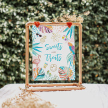 Charming Mermaid Dessert Birthday Sign