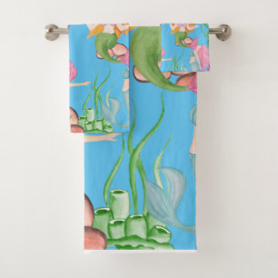 Charming Mermaids Adventure -  Bath Towel Set