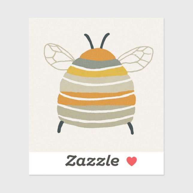 Charming Mid‑Century Honeybee (Sheet)