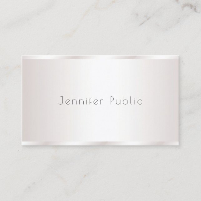 Charming Modern Design Professional Elegant Glam Business Card (Front)
