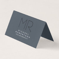 Charming Modern Monogram Grey Clean