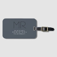 Charming Modern Monogram Grey Clean