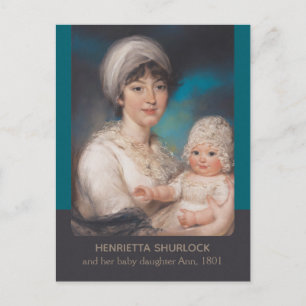 Charming mother and baby portrait by John Russell Postcard