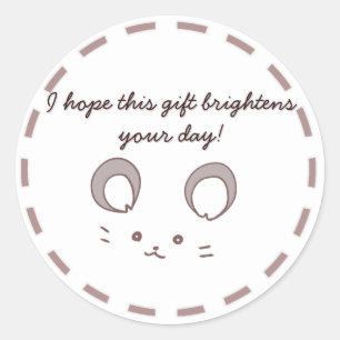 Charming Mouse: Customizable Gift Stickers