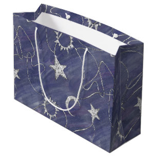 Charming Mystique   Silver Moon Stars Sun Amulet Large Gift Bag