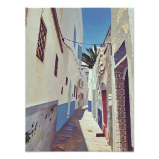 Charming Narrow Alleyway in Sunlight Photo Print