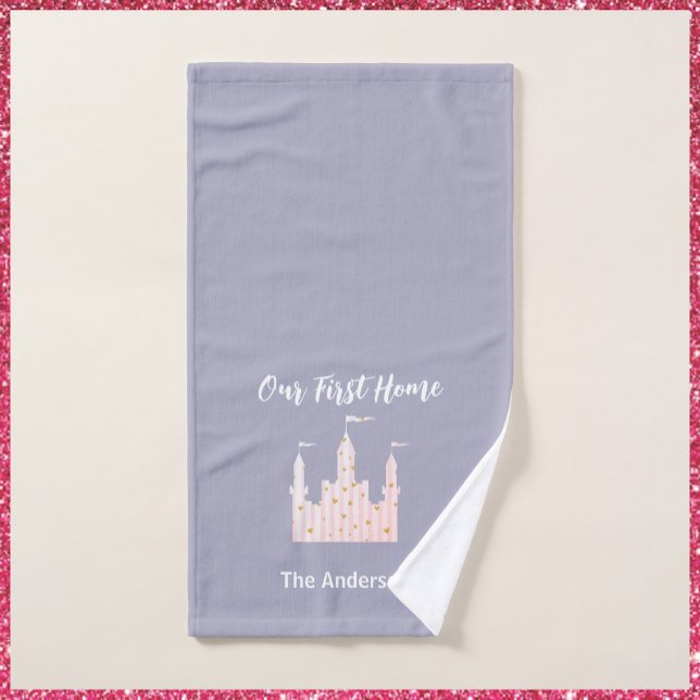 Charming Our First Home Castle Hand Towel (Creator Uploaded)