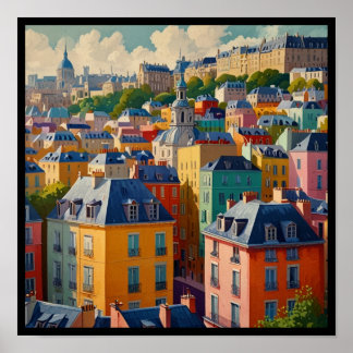 Charming Paris City Poster