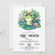 Charming Pastel Frog Baby Shower