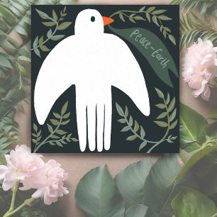 Charming Peace Dove Xmas Holiday Christmas Card